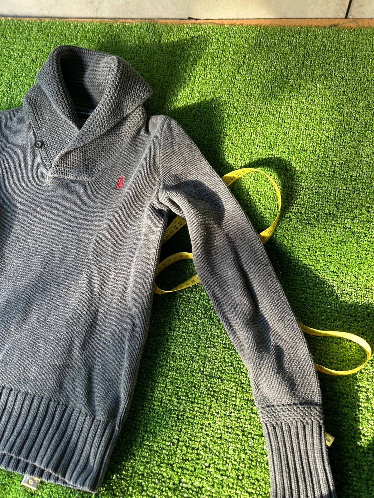 Zwarte polo trui met rolkraag Ralph Lauren – photo 3